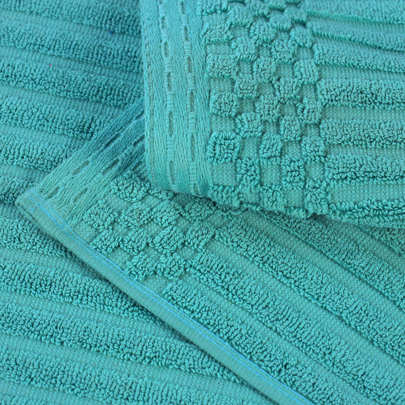 Ensemble de serviettes 12 pièces 100% coton Ruvins, Turquoise