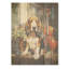 Basset hound Melody - chien, art mural sur bois de pin naturel-394797752