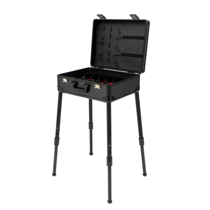 Professional Barber Toolbox Mobile Barber Case, Black