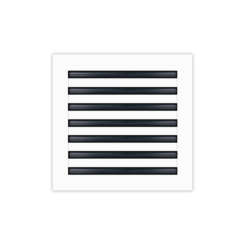Buildmart - Couvercle de ventilation AC moderne 14 x 14 - Diffuseur à fente linéaire standard - Grille de registre / Taille: H 2 po x l 14 po x L 14 po