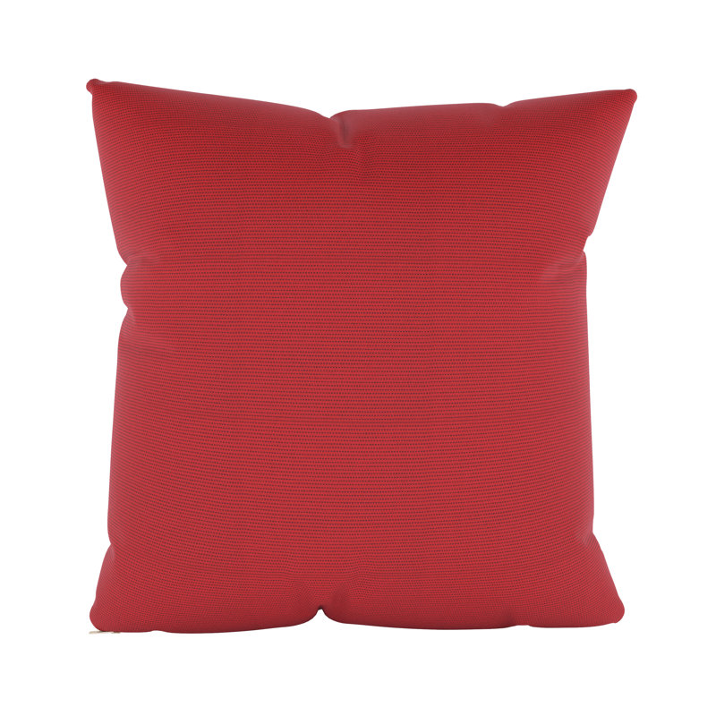 Coussin décoratif intérieur / extérieur Gabi, Carré 16 po, Spectre cerisier