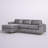 Leytonstone Velvet L-Shaped Sectional Reversible-1118074720