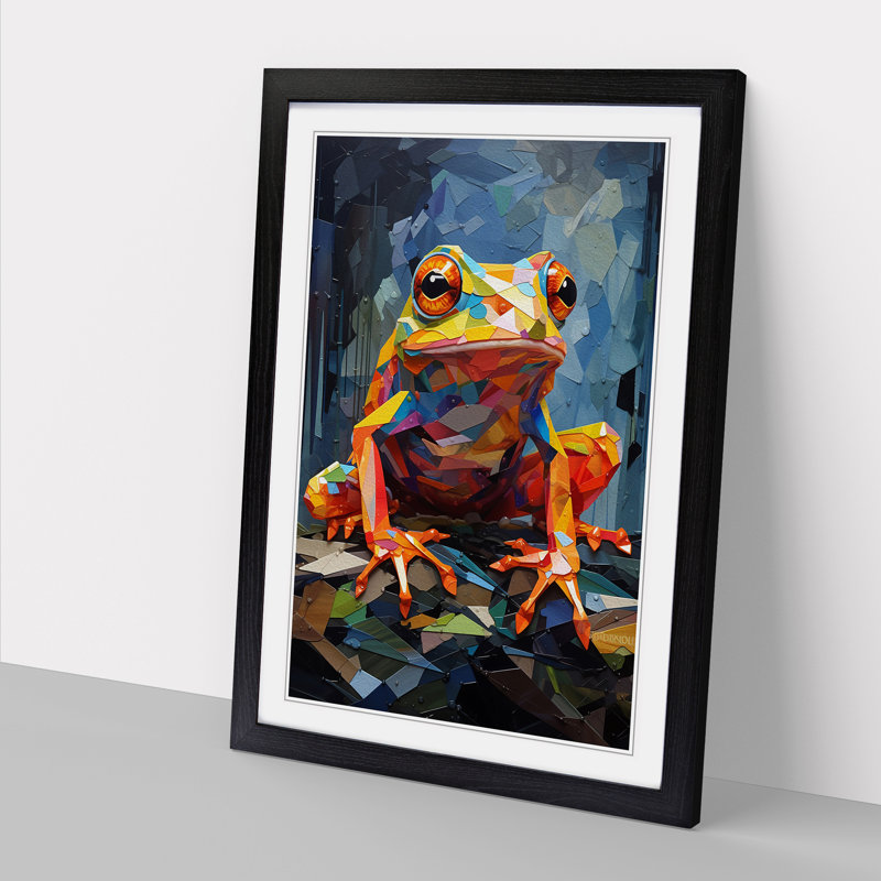 Single Picture Frame Print on Wood, Black Framed, 64cm H x 46cm W