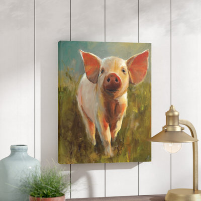 "Morning Pig" par Cari J. Humphry, reproduction sur toile