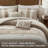 5-Piece King Comforter 5pcs Set,Taupe