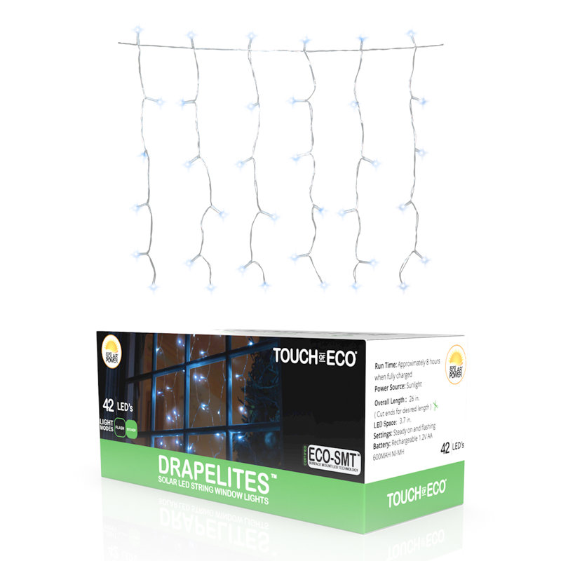 Indoor 42 - Bulb 2.5'' LED Curtain String Light