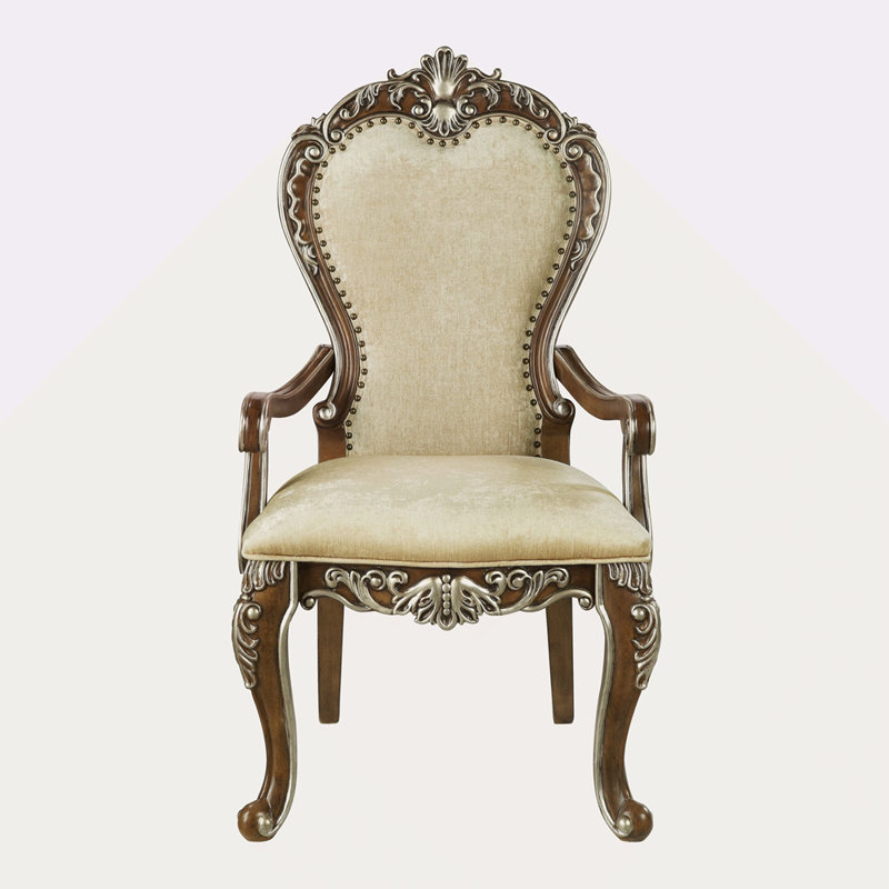 Chaise avec accoudoirs finition chêne antique (ensemble de 2)