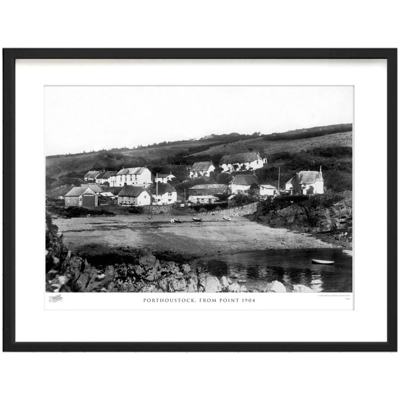 Porthoustock, From Point 1904 - Single Picture Frame Print, 28cm H x 36cm W x 2.3cm D