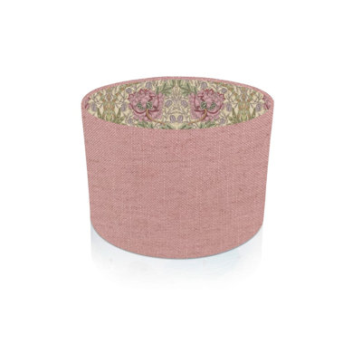 Drum Cotton Lamp Shade ( Screw On ) in Green and Pink