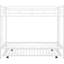 Lit simple superposé au dessus d'un lit gigogne en blanc - Pièce moderne additionnelle pour chambre fonctionnelle-248202794