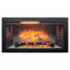 Foyer électrique 36 pouces avec fonction infrarouge, insert de garniture amovible, / UL, protection par fusible, 5018 pi par heure, 400 pi Pi. Chauffage, garniture de minuterie 1 à 8 heures, panneau tactile, certification,