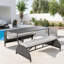 Chaise de patio avec coussins Adren-1425298888