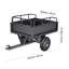 Chariot à benne en acier Ft 500LB pour remorquage de VTT / UTV derrière un camion robuste