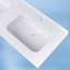 60 po X P 22 po D Comptoir de salle de bain rectangulaire à surface solide avec comptoir de salle de bain blanc