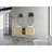 60'' Wall-Mounted Bathroom Vanity With Ceramic Art Sink, And 1-Storage Shelves, Soft-Close Door, KD-Packing, Plywood-2018988102-2018988097