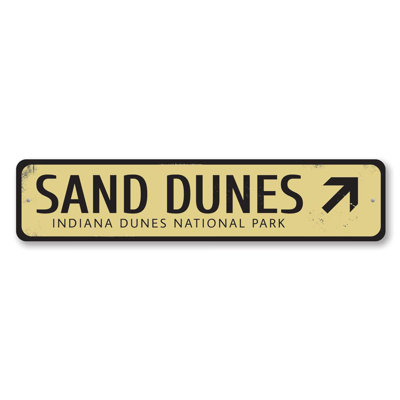 Sand Dunes Custom Aluminum Sign