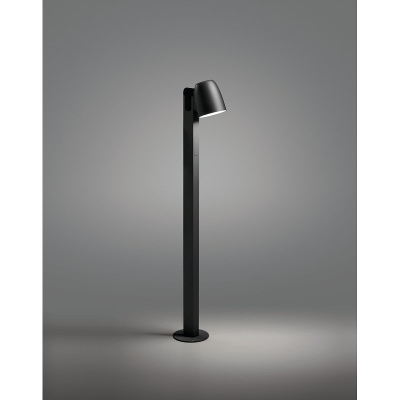 Borne d'éclairage DEL Nut, Noir, H 35,43 po x l 6,89 po x P 6,89 po