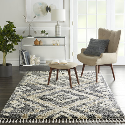 Tapis gris Drusilla