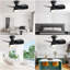 Ventilateur de plafond de chambre à coucher de 23 pouces avec moteur à courant continu à télécommande 3 pales à intensité variable 3 couleurs ABS avec lumière DEL de 18 W-121071246-121071245