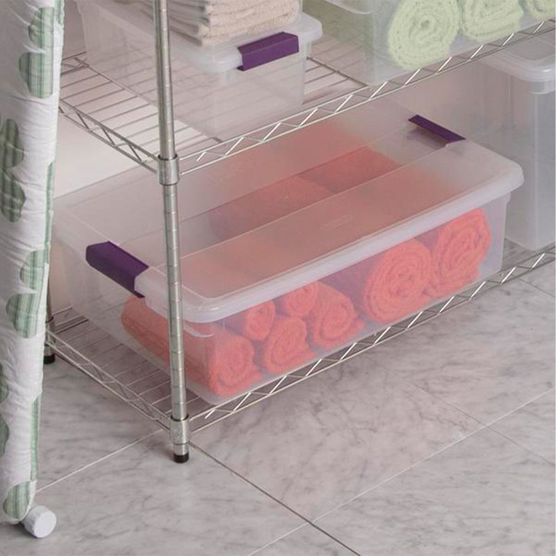 Sterilite Clear View Storage Container Tote w/ Latching Lid