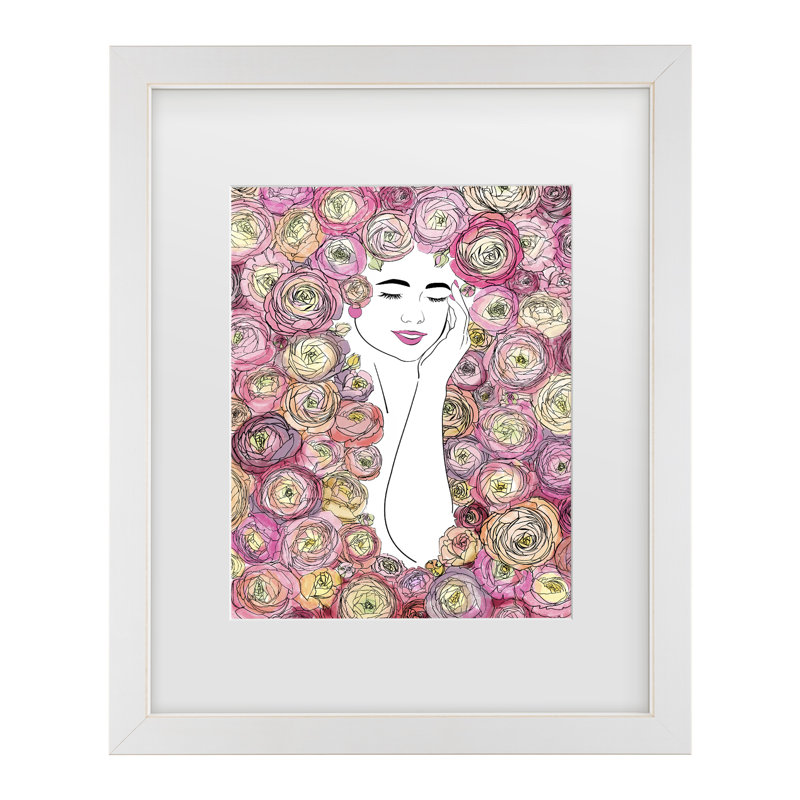 Art encadré Rosana Laiz Blursbyai, H 18 po x l 22 po, Blanc
