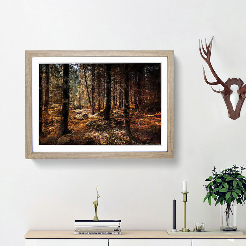 Within the Woods - Picture Frame Painting Print, Oak Framed, 36cm H x 48cm W x 2cm D
