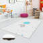 Tapis antibactérien 100% polyester 5,9 x 9,2 pi Luxurious Pois en feutre antidérapant en PVC, d'une hauteur de poils de 0,3 po | Lavable à la machine, impression numérique 3D, parfaite pour le décor du salon et de la chambre à coucher-1084133157