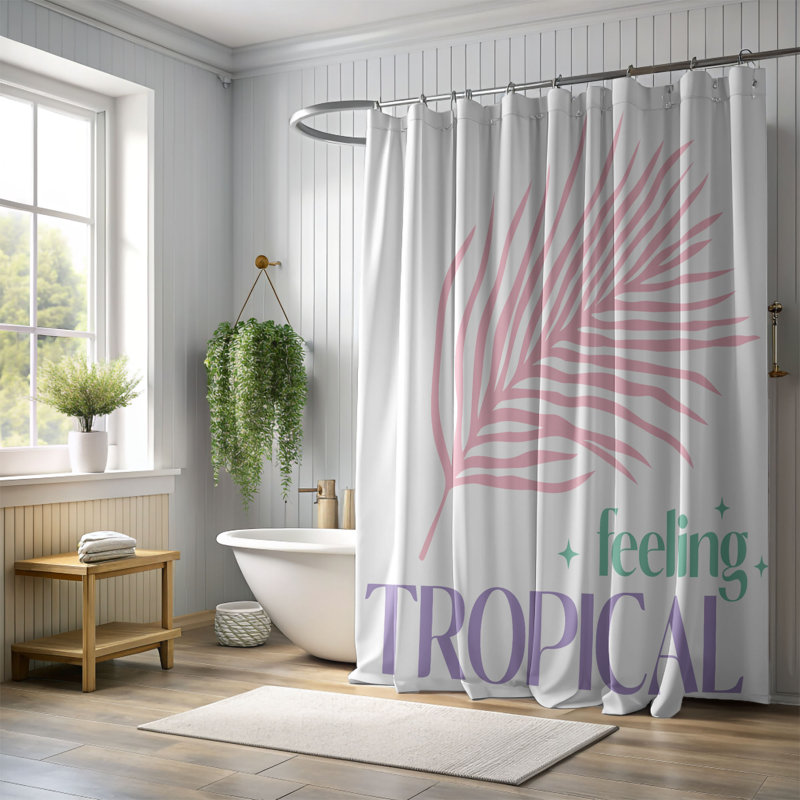 Terel Shower Curtain, 74"H x 71"W