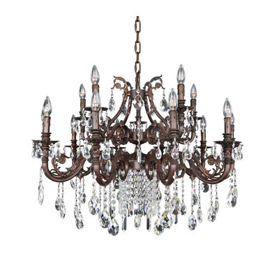 Lustre en bronze Avien 15 LT Sienna Allegri