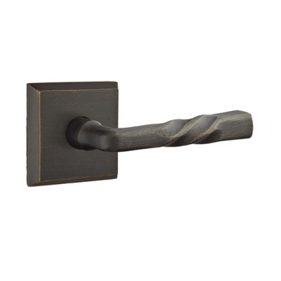 Montrose Flat Passage (Hall & Closet) Door Lever with Square Rosette