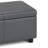 Avalon 48"W Upholstered Contemporary Rectangular Lift-Top Storage Ottoman Bench with High-Density Foam-417302325
