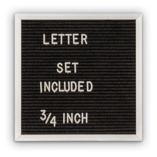 United Visual Products No Felt Wall Metal Letter Board