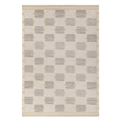 Scandinavian Wool Geometric Area Rug