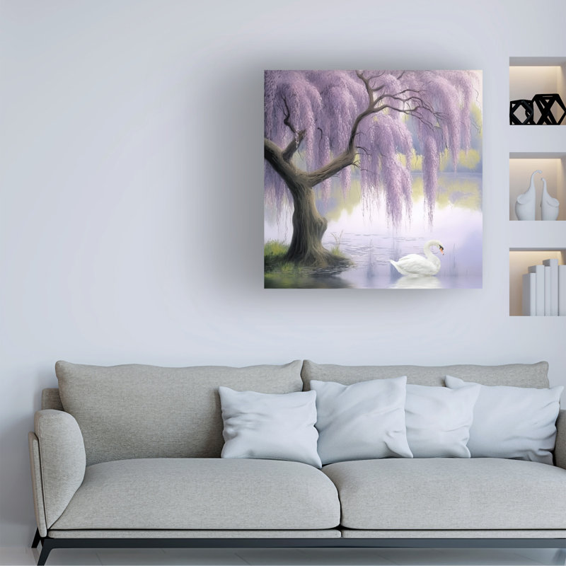 Art sur toile Sasha Wisteria, H 35 po x l 35 po