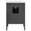 Meuble-lavabo simple 24 po avec comptoir en marbre de Carrare-88582637