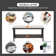 Outdoor Wicker Coffee Table Patio Table 2-layer Glass Tabletop with Furniture Cover