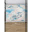 Adhésif mural bleu Nimbus