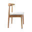 Ensemble de 4 chaises de salle à manger en bois massif, chaises d'appoint rembourrées, 4 pièces en bois véritable avec coussin-932551164-932551165