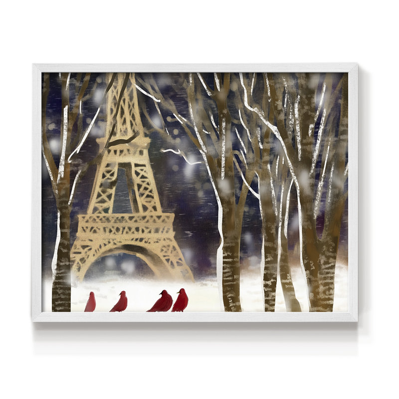 Art de Noël - DCLI - Reproduction encadrée - Restickable, H 8 po x l 10 po, Blanc