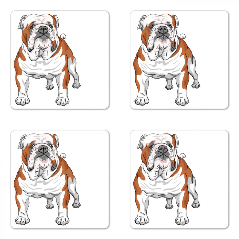 Sous-verre english bouledogue