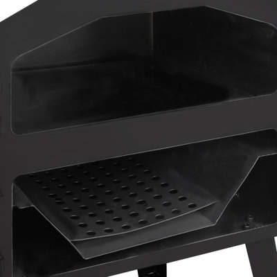 VidaXL Outdoor Pizza Oven Charcoal Fired with 2 Fireclay Stones