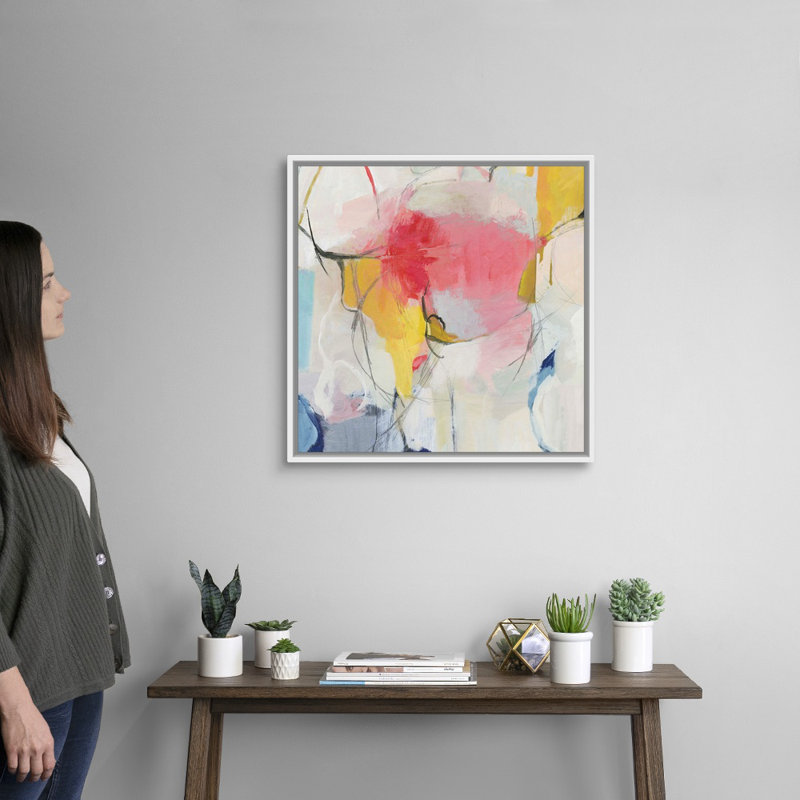 Impression sur toile, "Watermelon I" par PI studio, Toile blanche encadrée, H 26 po x l 26 po x P 1,75 po
