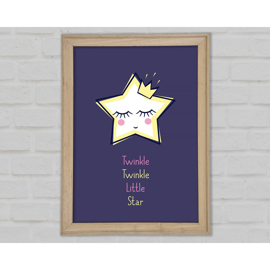 Twinkle Twinkle Gerahmter Druck