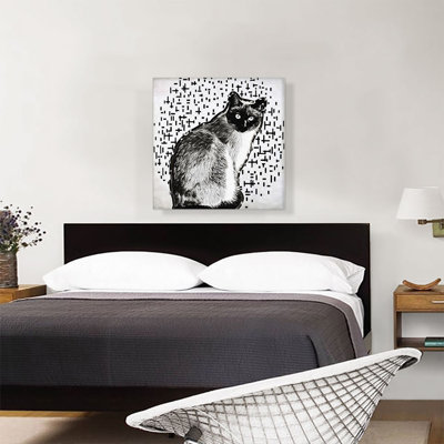 «Siamese Cat Breed», reproduction d'impression sur toile tendue