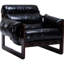 Chaise vintage rétro pour le salon, avec surface amovible et hydrofuge, structure en bois d'hévéa, espace primaire noir antique, assemblage rapide et démontage des dommages, cire à l'huile