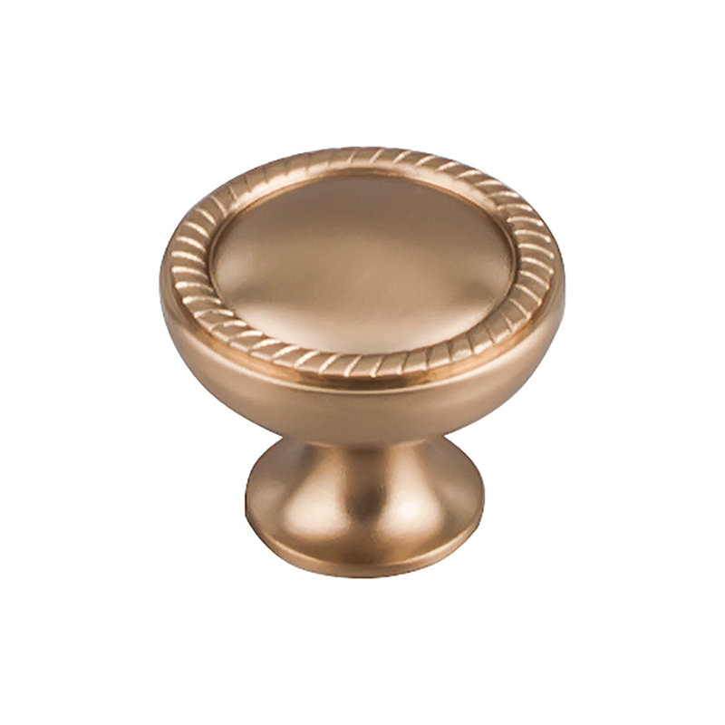 Emboss 1 1/4" Diameter Round Knob, Brushed Bronze