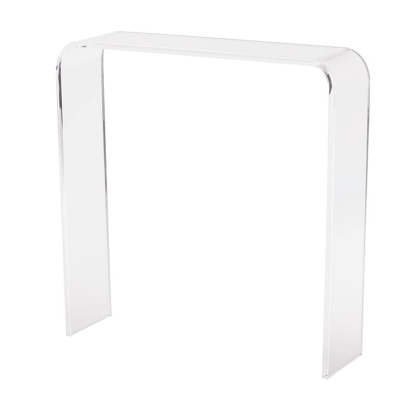 Acrylic Lucite Console Table, 30" H x 38" W x 12" D