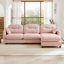 Canapé modulaire en L 107 po Chenille-1991452187