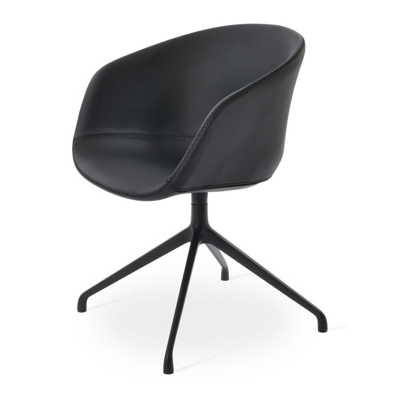 Fauteuil pivotant Tribeca Spider, Noir ppm, Noir