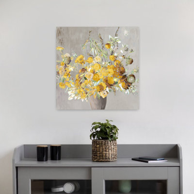 Summer Yellow Bouqet Elegant Organic Rustic Autumn Nature Art